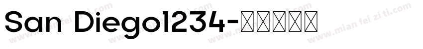 San Diego1234字体转换